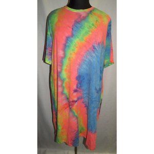 New in package Shien multi tie dye t-shirt dress, Plus size 3X